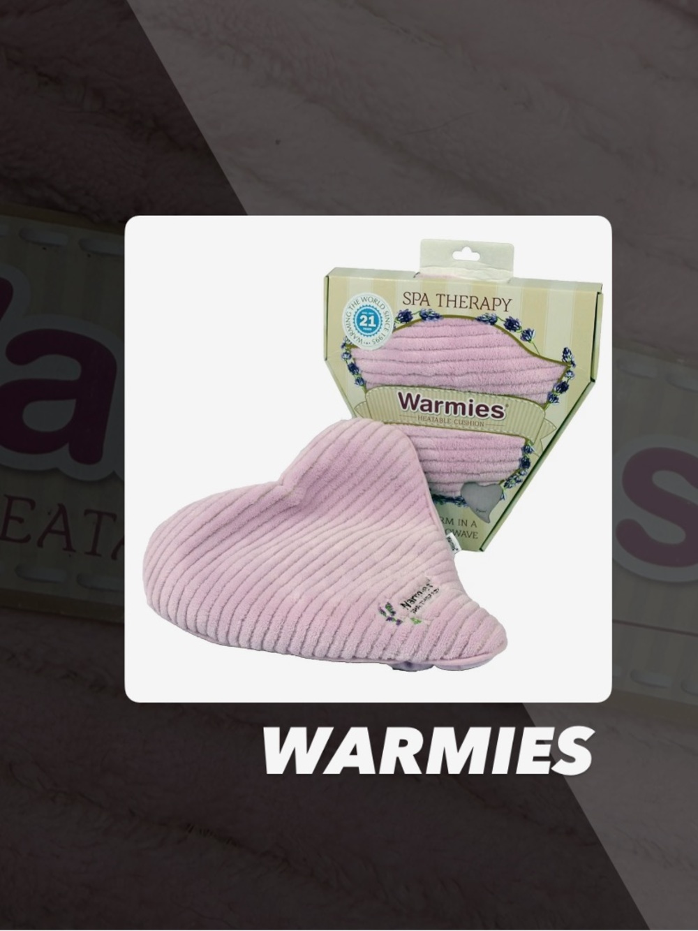 EUC Warmies Spa Therapy Heatable Cushion